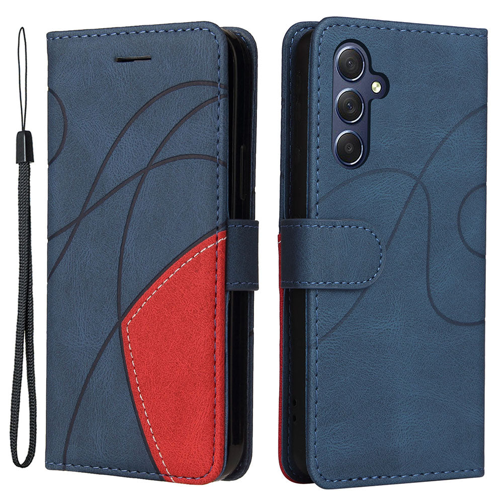 KT Leather Series-1 For Samsung Galaxy M54 5G / F54 5G PU Leather Wallet Case Dual-color Splicing Stand Cover KT Leather Series-1 For Samsung Galaxy M54 5G / F54 5G PU Leather Wallet Case Dual-color Splicing Stand Cover